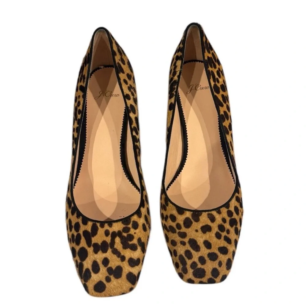 JCrew leopard print heels 10.5 ladies - Picture 2 of 8